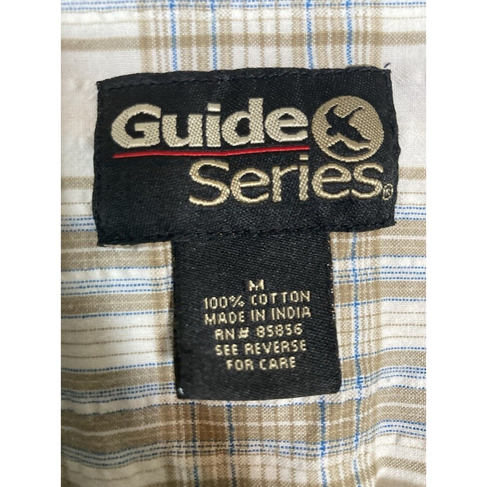 Gander Mountain Guide Series Mens White Short Sleeve Button Down Shirt Size M - Picture 2 of 5